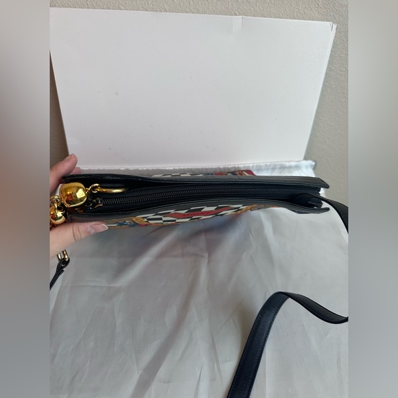 Gianni Versace Rare Optical Baroque Print Shoulder Bag - Picture 7 of 16